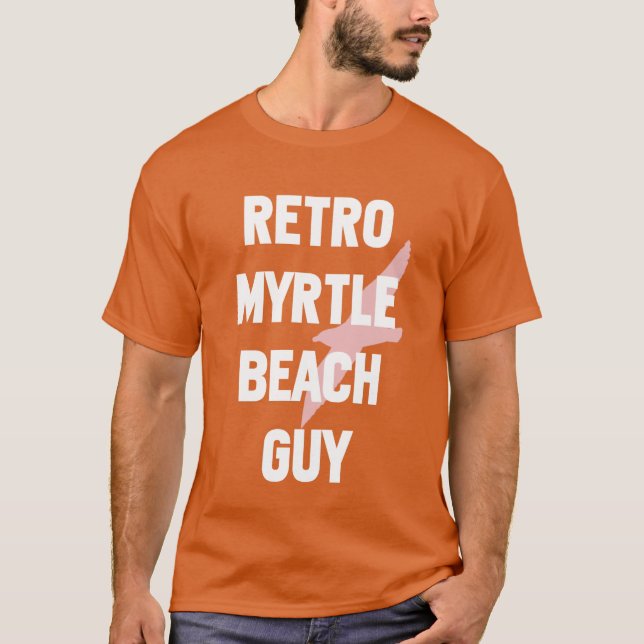 Retro Myrtle Beach Guy T Shirt (Framsida)
