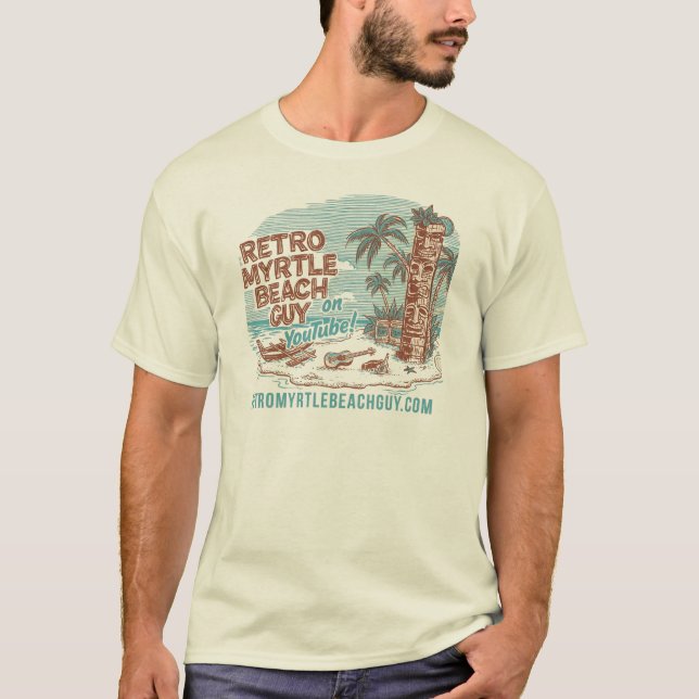 Retro Myrtle Beach Guy T Shirt (Framsida)