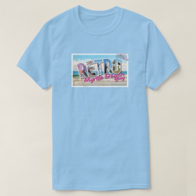 Retro Myrtle Beach Guy T Shirt (Design framsida)