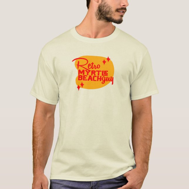 Retro Myrtle Beach Guy T Shirt (Framsida)