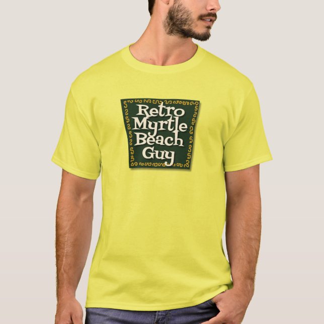 Retro Myrtle Beach Guy T Shirt (Framsida)