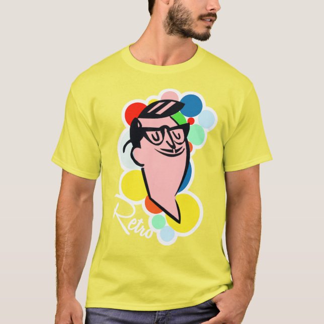 Retro Myrtle Beach Guy T Shirt (Framsida)