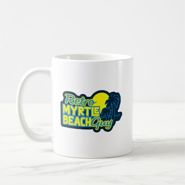 Retro Myrtle Beach Guy T-Shirt Kaffemugg (Vänster)