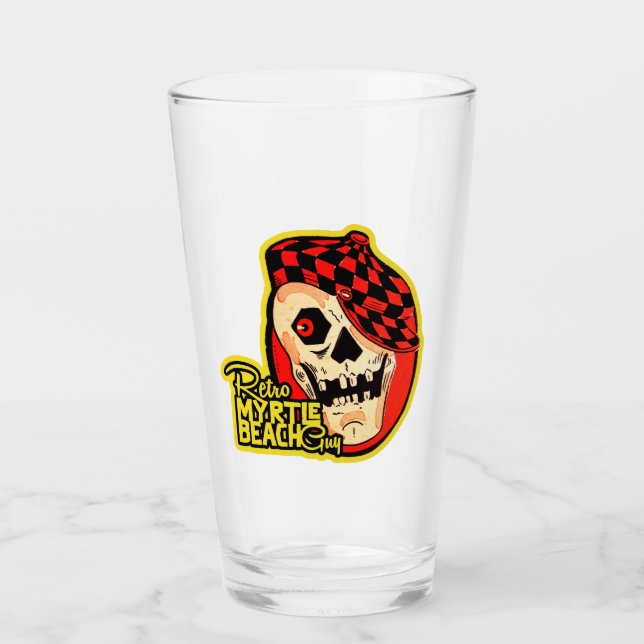 Retro Myrtle Beach-kille Halloween Glaskopp (Framsida)