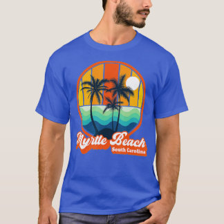 Retro Myrtle Beach South Carolina Sommarbuss 90-ta T Shirt