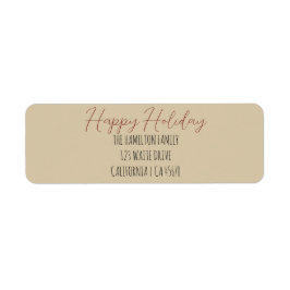 Retro Mysigt julcharm Returadress Etikett