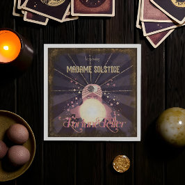 Retro Mystic Fortune Teller Crystal Boll Party Pappersservett