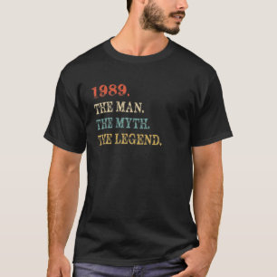 Retro myten av 30års födelsedag-gåvan 1989 t shirt