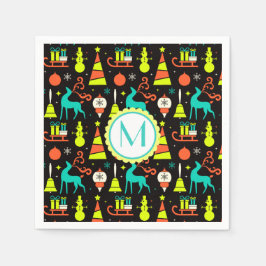 Retro napkins under århundradets fem år pappersservett