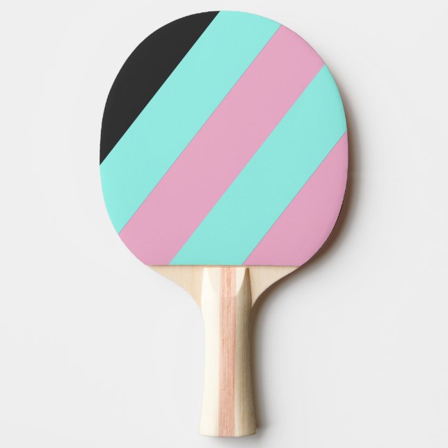 Retro Natt Prism Djärva Ränder Pingisracket (Framsidan)
