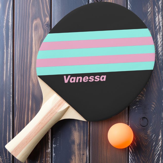 Retro Natt Prism Rand med Namn Pingisracket (Skapare uppladdad)