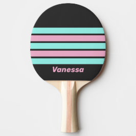 Retro Natt Prisma Tvärstrimmig med Namn Pingisracket