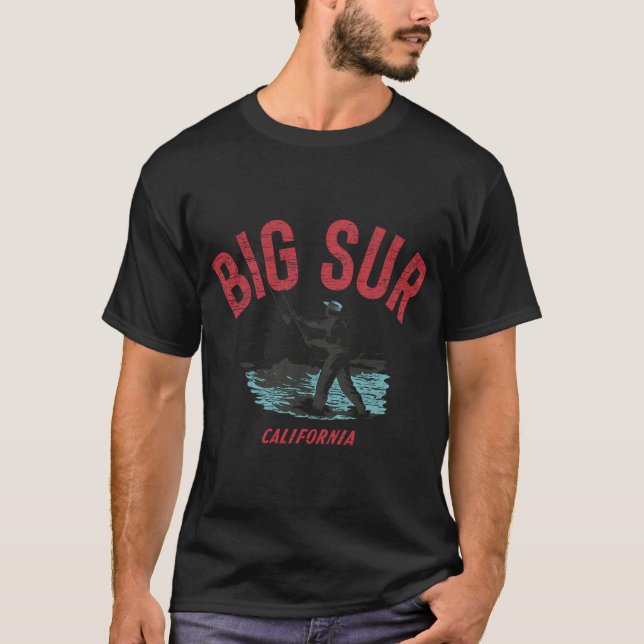 retro natur fiske t shirt (Framsida)