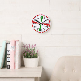 Retro Nautical Radio Room Clock med SOS Markers Rund Klocka