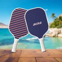 Retro Navy Blue 70 s Inspired Stripe Vår Sommar