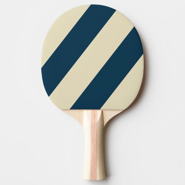 Retro Navy Fade Tre Feta Ränder Pingisracket (Framsidan)