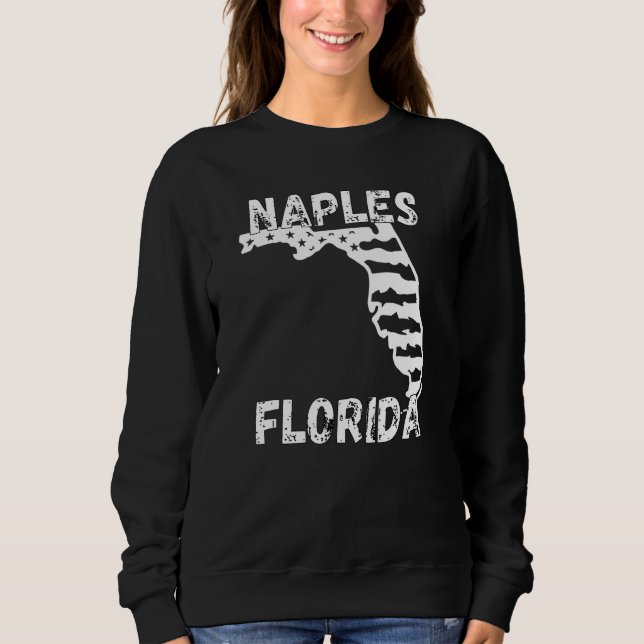Retro Neaples Florida Apparel T Shirt (Framsida)