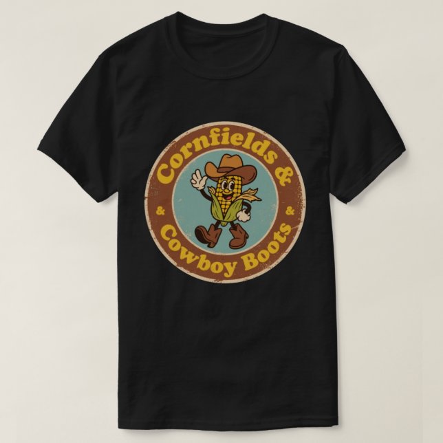 Retro Nebraska-märke_ Majs Tipping Husk Hattstil T Shirt (Design framsida)