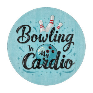 Retro Neon "Bowling is My Cardio" Funny Bowling