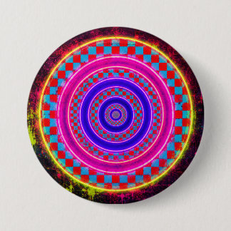 Retro Neon Inringad Knapp