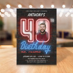Retro Neon Surprise 40th Birthday Party Inbjudningar<br><div class="desc">Retro Neon Surprise 40:e födelsedagsinbjudan. Få redo att vrida tillbaka tiden med en imponerande Retro Neon-överraskning på 40:e födelsedagen Party! Det vibrerande firande inbjudan du ska gå in i en värld av nostalgiskt flair, där djärvt färg och glödande ljus skapar en elektrifierande atmosfär. Bild en natt fylld med skratt och...</div>