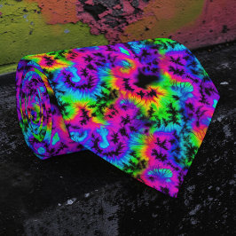 Retro Neon Tie-Dye Skräddarsydd slips