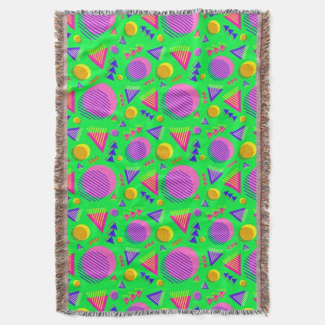 Retro Neon Vibe Filt (Framsidan Vertikal)