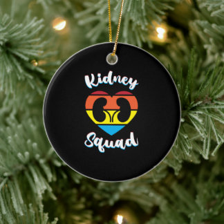Retro Nephrology Team Dialysis Nurse Kidney Squad Julgransprydnad Keramik