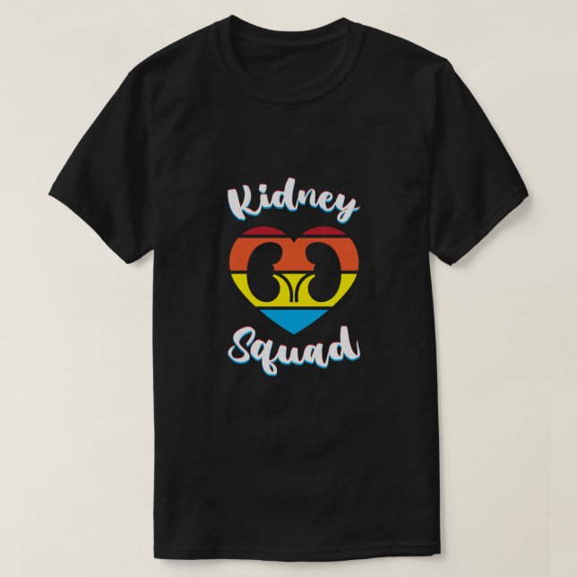Retro Nephrology Team Dialysis Nurse Kidney Squad T Shirt (Design framsida)