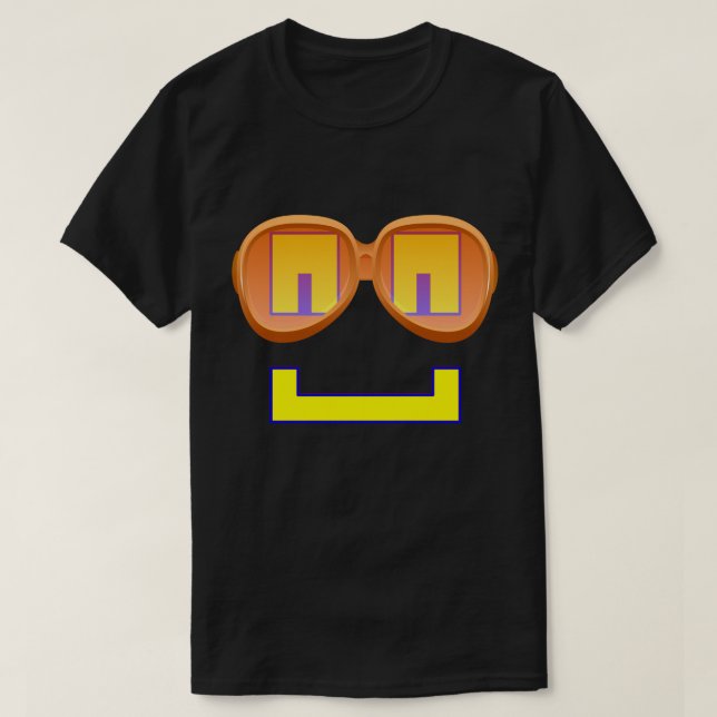 Retro Nerd Robot T-shirt (Design framsida)