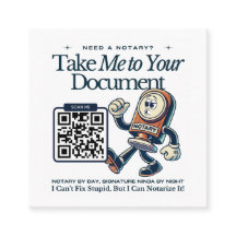 Retro Nevada Notary Public QR Code Roligt