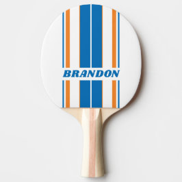 Retro New Amsterdam Board Stripes med namn Pingisracket