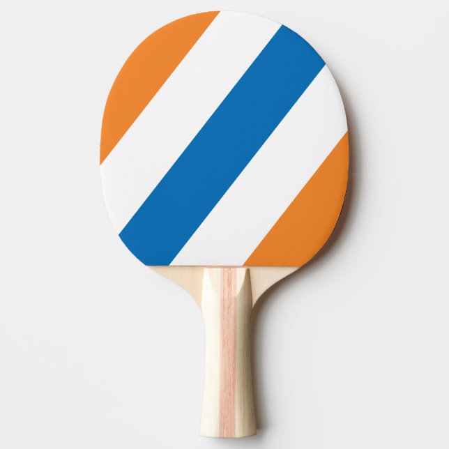 Retro New Amsterdam djärva ränder Pingisracket (Framsidan)