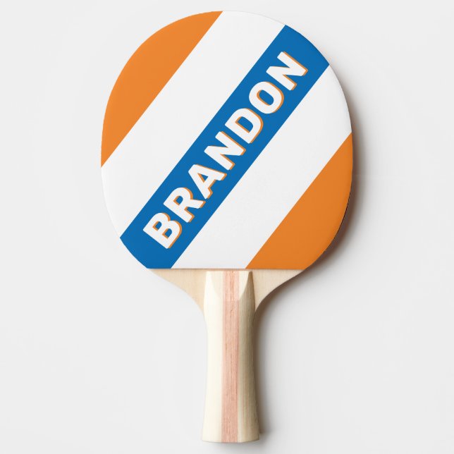 Retro New Amsterdam feta randiga med namn Pingisracket (Framsidan)