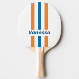 Retro New Amsterdam Pin Ränder med Namn Pingisracket