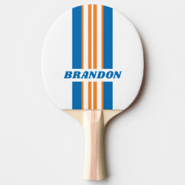 Retro New Amsterdam Rally Stripe med namn Pingisracket