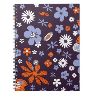 Retro New Design Blommigt Indie Flower Teckning Ae Anteckningsbok