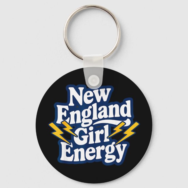 Retro New England flicka energi tillbakablick stol Nyckelring (Framsida)