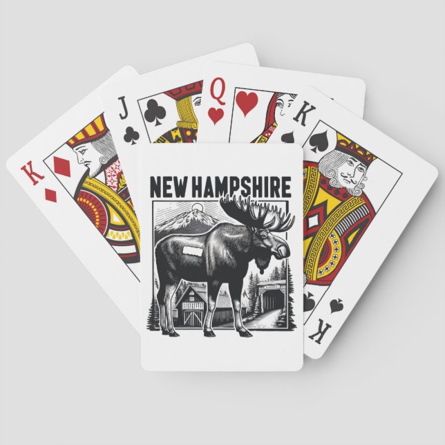 Retro New Hampshire Casinokort (Baksidan)