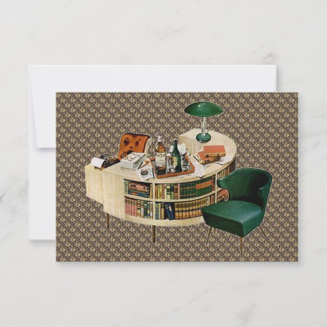 Retro New Home and Change of Adress Meddelande (Framsida)