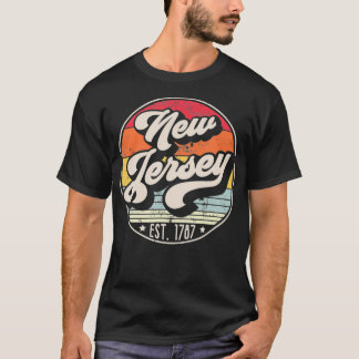 Retro New jersey Hemstat NJ Coola 70-talet Stil So T Shirt
