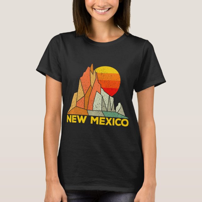Retro New Mexico Gift For People From New Mexico L T Shirt (Framsida)