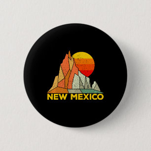 Retro New Mexico Present Till Folk Från New Mexico Knapp
