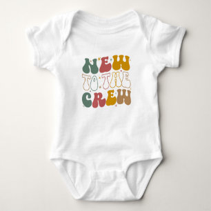 Retro New till babypresenten för besättningen T Shirt