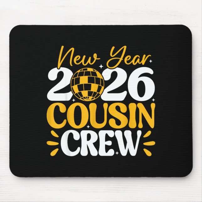 Retro New Year 2026 Cousin Crew New Years Eve Nye  Musmatta (Framsidan)