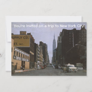 Retro New York City 1963-inbjudan Inbjudningar