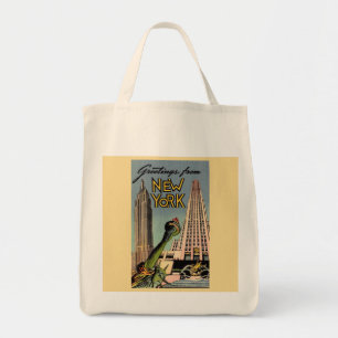 Retro New York City matkappse Tygkasse