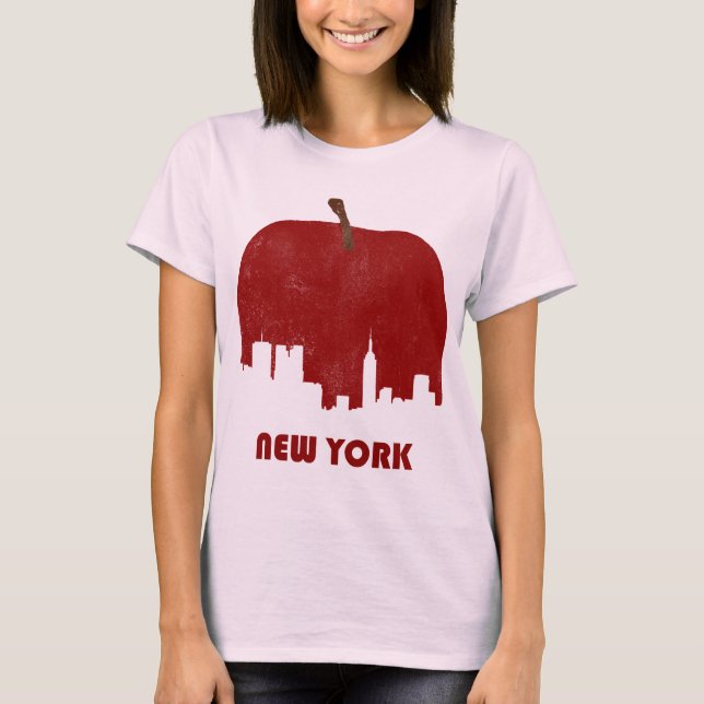 Retro New York Horisont-Kvinnor Tee (Framsida)