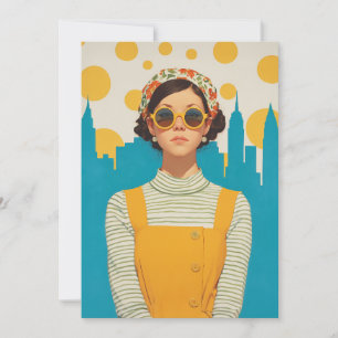 Retro New York Sunshine Inbjudningar