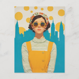 Retro New York Sunshine Vykort